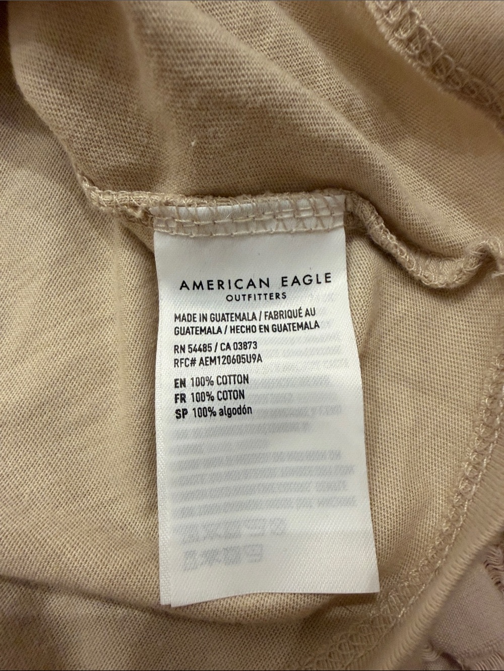 A&E Beige oversized Grinch Sleep Graphic Tee Sz S like New 100% Cotton - Picture 3 of 3